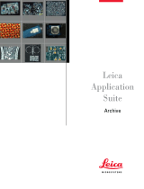 Leica APPLICATION SUITE ARCHIVE Le manuel du propriétaire