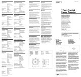 Sony XS-A1724 Mode d'emploi