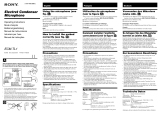 Sony ECM-TL1 Le manuel du propriétaire