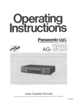 Panasonic AG-1320 Le manuel du propriétaire