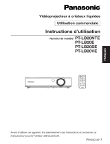 Panasonic PTLB20NTE Le manuel du propriétaire