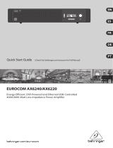 Behringer EUROCOM AX6220 Guide de démarrage rapide