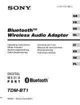Sony TDM-BT1 Le manuel du propriétaire
