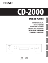 TEAC CD-2000 Manuel utilisateur