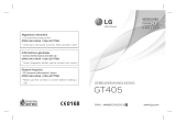 LG GT405 Manuel utilisateur