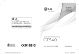 LG GT540.ACZEWP Manuel utilisateur