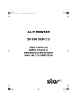 Star Micronics SLIP SP298 SERIES Manuel utilisateur