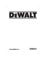 DeWalt DW331 Manuel utilisateur