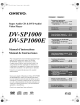 ONKYO DV-SP1000 Le manuel du propriétaire