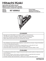 Hitachi NT65MA2 - Angled Finish Nailer Manuel utilisateur