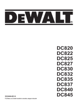 DeWalt DC840 Manuel utilisateur