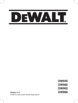 DeWalt DW960 Manuel utilisateur