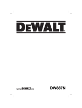 DeWalt DW887 Manuel utilisateur
