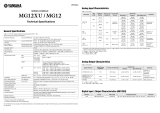 Yamaha MG12XU spécification