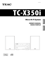 TEAC TC-X350i Le manuel du propriétaire