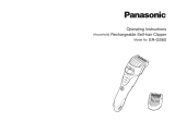 Panasonic ERGS60 Le manuel du propriétaire