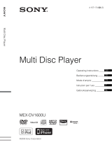 Sony MEX-DV1600 Le manuel du propriétaire