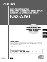 Aiwa NSX-AJ50 Manuel utilisateur