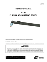 ESAB PT-32 Plasma Arc Cutting Torch Manuel utilisateur