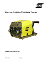 ESAB Warrior Feed Dual 304 Wire Feeder Manuel utilisateur
