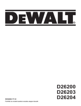 DeWalt D26203K Manuel utilisateur