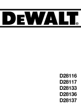 DeWalt D28137 Le manuel du propriétaire