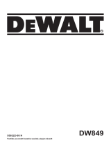 DeWalt DW849 Manuel utilisateur