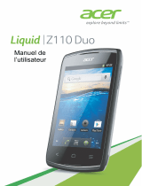 Acer Liquid Z110 Duo Manuel utilisateur