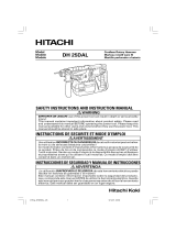 Hitachi DH25DAL - 25.2V Cordless SDS Manuel utilisateur