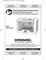 Dremel 3D40 Idea Builder Operating And Safety Instructions Manual