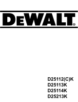 DeWalt D25213K Manuel utilisateur
