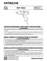 Hitachi WR16SA - 4.2 Amp Electric Impact Wrench Safety And Instruction Manual