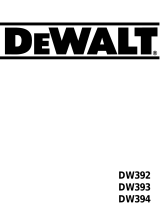 DeWalt DW394 Le manuel du propriétaire