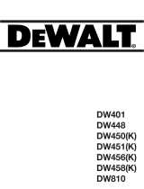 DeWalt DW456 Manuel utilisateur