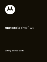 Motorola A455 - Rival Cell Phone Getting Started Manual