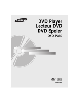 Samsung DVD-P380 Manuel utilisateur