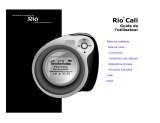 Rio Cali Le manuel du propriétaire