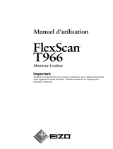 Eizo FlexScan T966 Le manuel du propriétaire