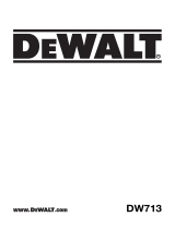 DeWalt DW713 Manuel utilisateur