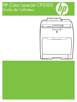 HP Color LaserJet CP3505 Printer series Mode d'emploi