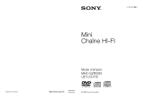 Sony MHC-GZR33Di Mode d'emploi