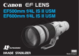 Canon EF 600mm f/4L IS II USM Mode d'emploi