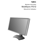 NEC MultiSync P212 Le manuel du propriétaire