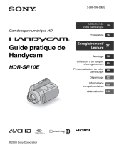 Sony HDR-SR10E Mode d'emploi