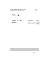 Sony HT-XT3 Le manuel du propriétaire