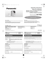 Panasonic SHFX60 Le manuel du propriétaire