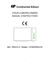 CONTINENTAL EDISON CEMO25SG13S Manuel utilisateur