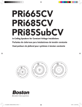 Boston Acoustics PRi85SubCV Manuel utilisateur