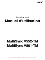 NEC MultiSync V552-TM Le manuel du propriétaire