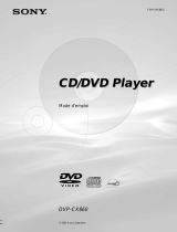 Sony DVP-CX860 Le manuel du propriétaire